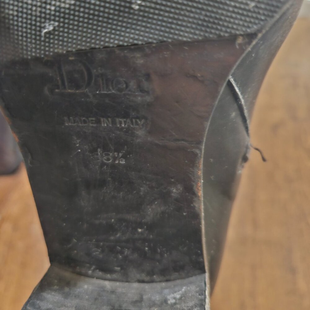 Christian Dior Black Leather Boots - Picture 6 of 10